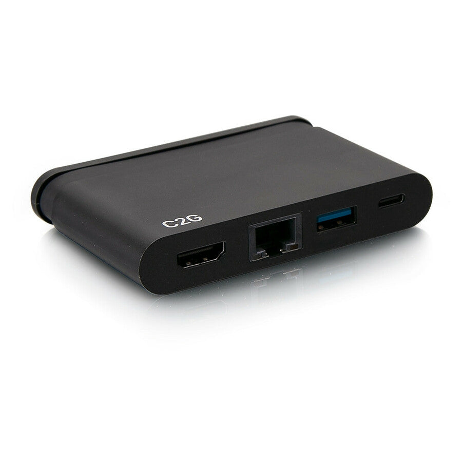 C2G USB C Dock with HDMI, USB, Ethernet, USB C & Power Delivery up to 100W