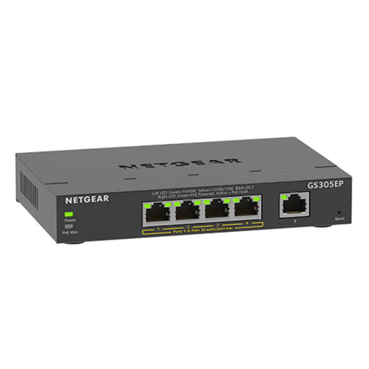 Netgear 5-Port Gigabit Ethernet SOHO Smart Managed Plus PoE Switch with 4-Port PoE+