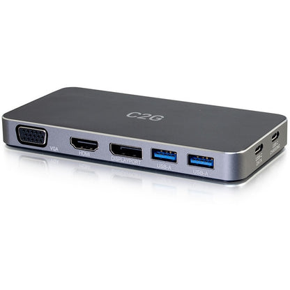 C2G Dual Monitor Docking Station Kit - USB C to 4K HDMI, DisplayPort & VGA