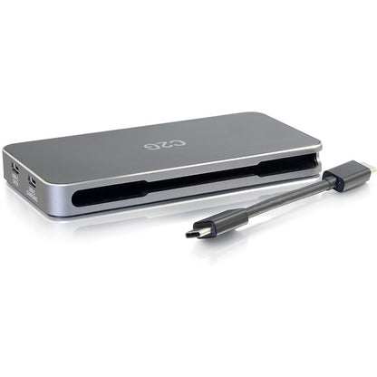 C2G Dual Monitor Docking Station Kit - USB C to 4K HDMI, DisplayPort & VGA