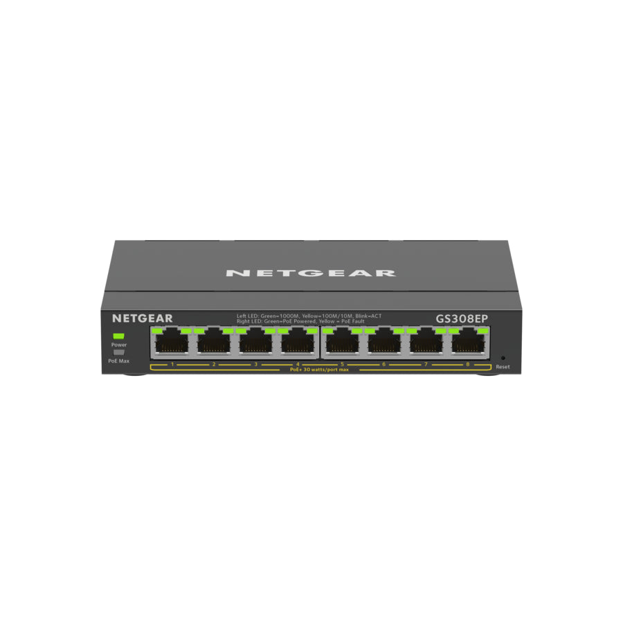 Netgear 8-Port Gigabit Ethernet PoE+ Smart Managed Plus Switch