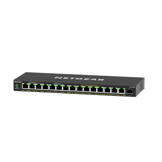 Netgear 16-Port High-Power PoE+ Gigabit Ethernet Plus Switch (231W) with 1 SFP Port