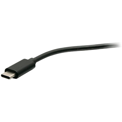 C2G USB C to HDMI & VGA Dual Monitor Adapter - 4K 30Hz - Black
