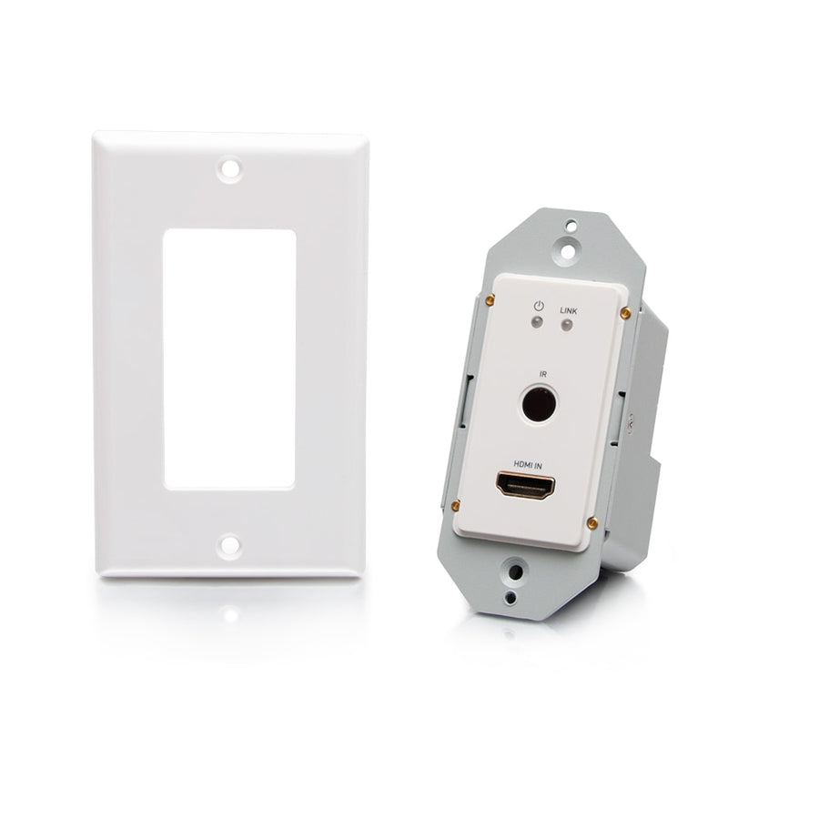 C2G 1-Gang HDMI HDBaseT Wall Plate Transmitter, RS232, IR over Cat Extender