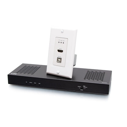 C2G HDMI HDBaseT + USB-B, RS232 Wall Plate Transmitter to Box Receiver Kit