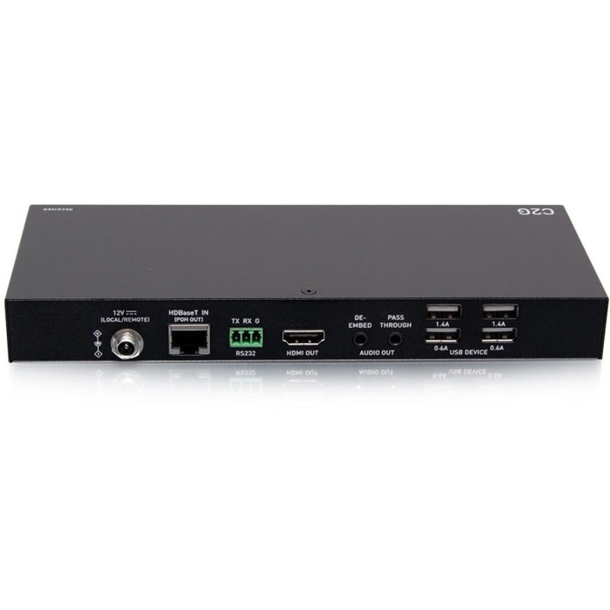 C2G HDMI HDBaseT Wall Plate Transmitter to Box Receiver Extender - 4K 60Hz
