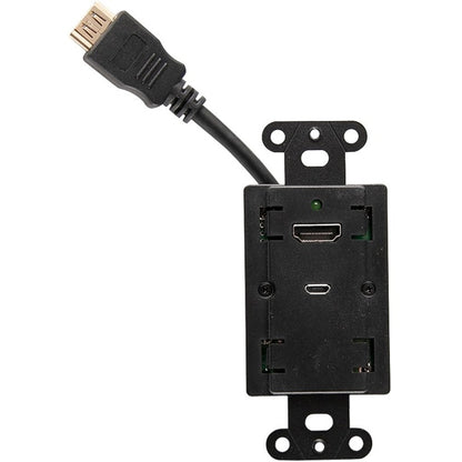 C2G HDMI Inline Extender Decorative Wall Plate w/ Interchangeable Covers