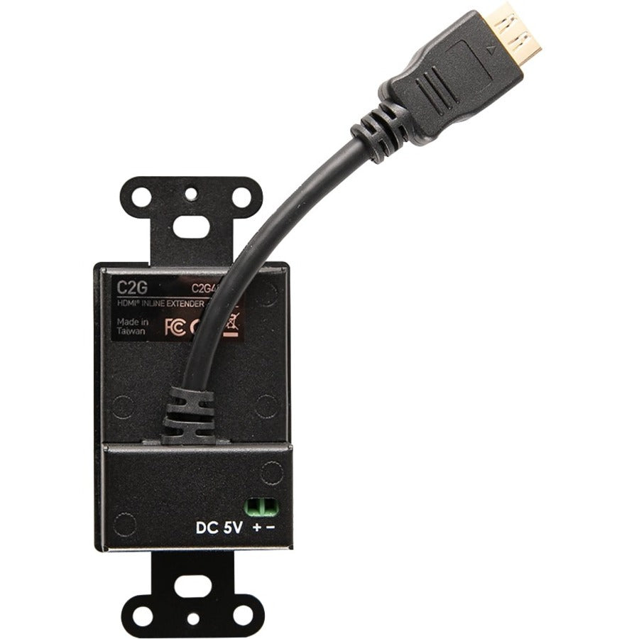 C2G HDMI Inline Extender Decorative Wall Plate w/ Interchangeable Covers