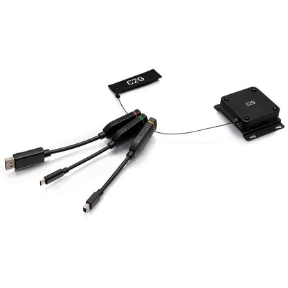 C2G Retractable 4K HDMI Dongle Adapter Ring - Color Coded mDP, DP, USB C