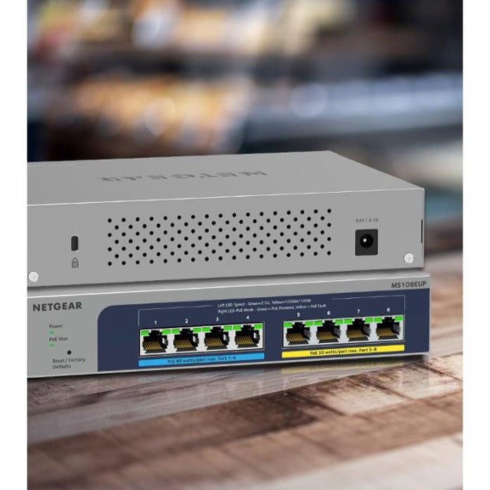 Netgear 8-port Ultra60 PoE++ Multi-Gigabit (2.5G) Ethernet Plus Switch