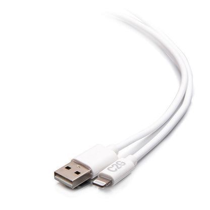 C2G 6ft USB A to Lightning Cable - Charge & Sync Cable - White