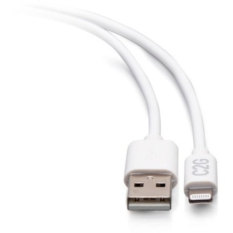 C2G 6ft USB A to Lightning Cable - Charge & Sync Cable - White