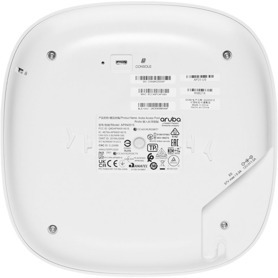 Aruba Instant On Dual Band 802.11ax 5.30 Gbit/s Wireless Access Point - Indoor