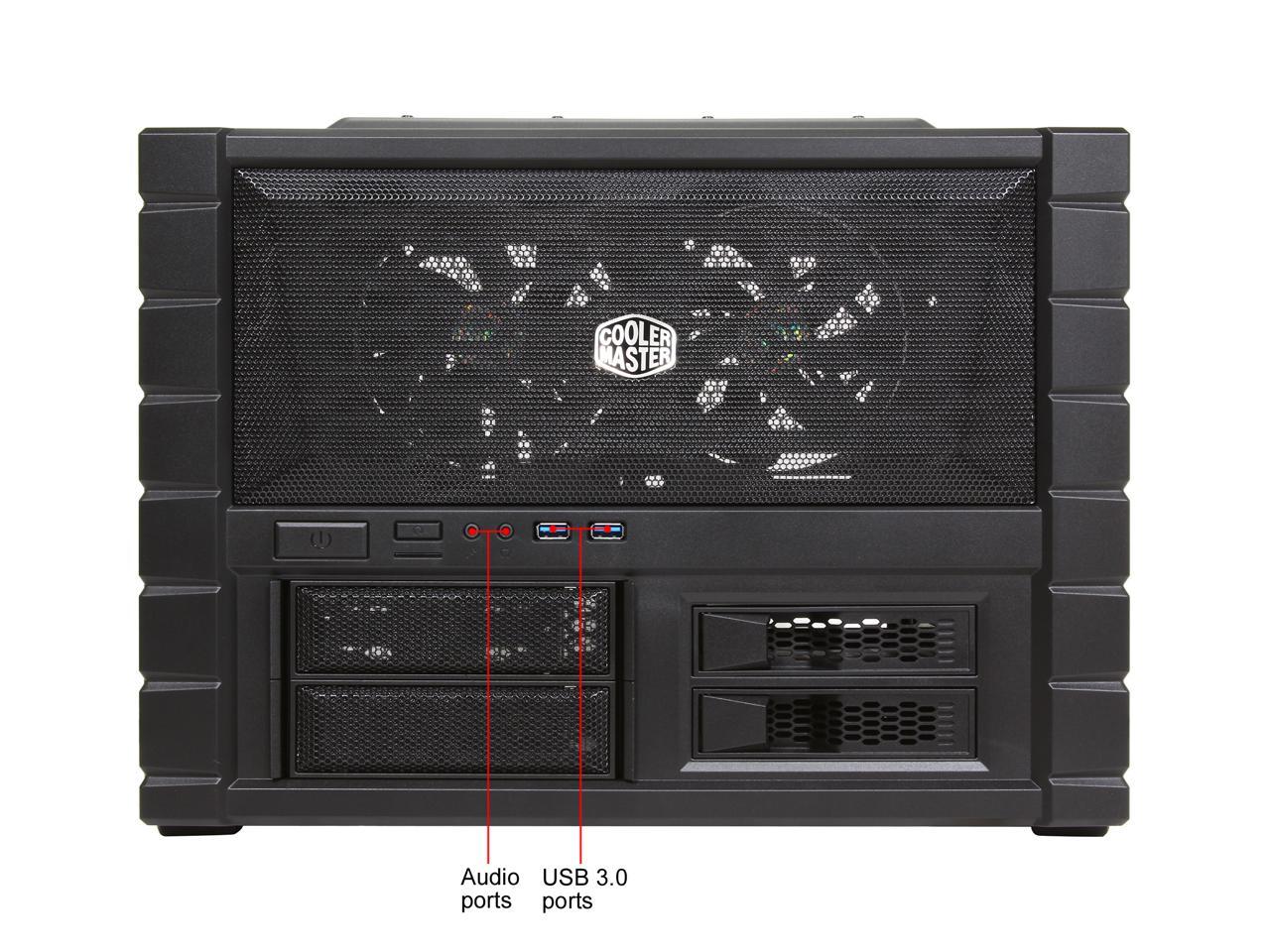 Cooler Master HAF XB EVO - High Air Flow Test Bench and LAN Box Desktop Computer Case with ATX Motherboard Support