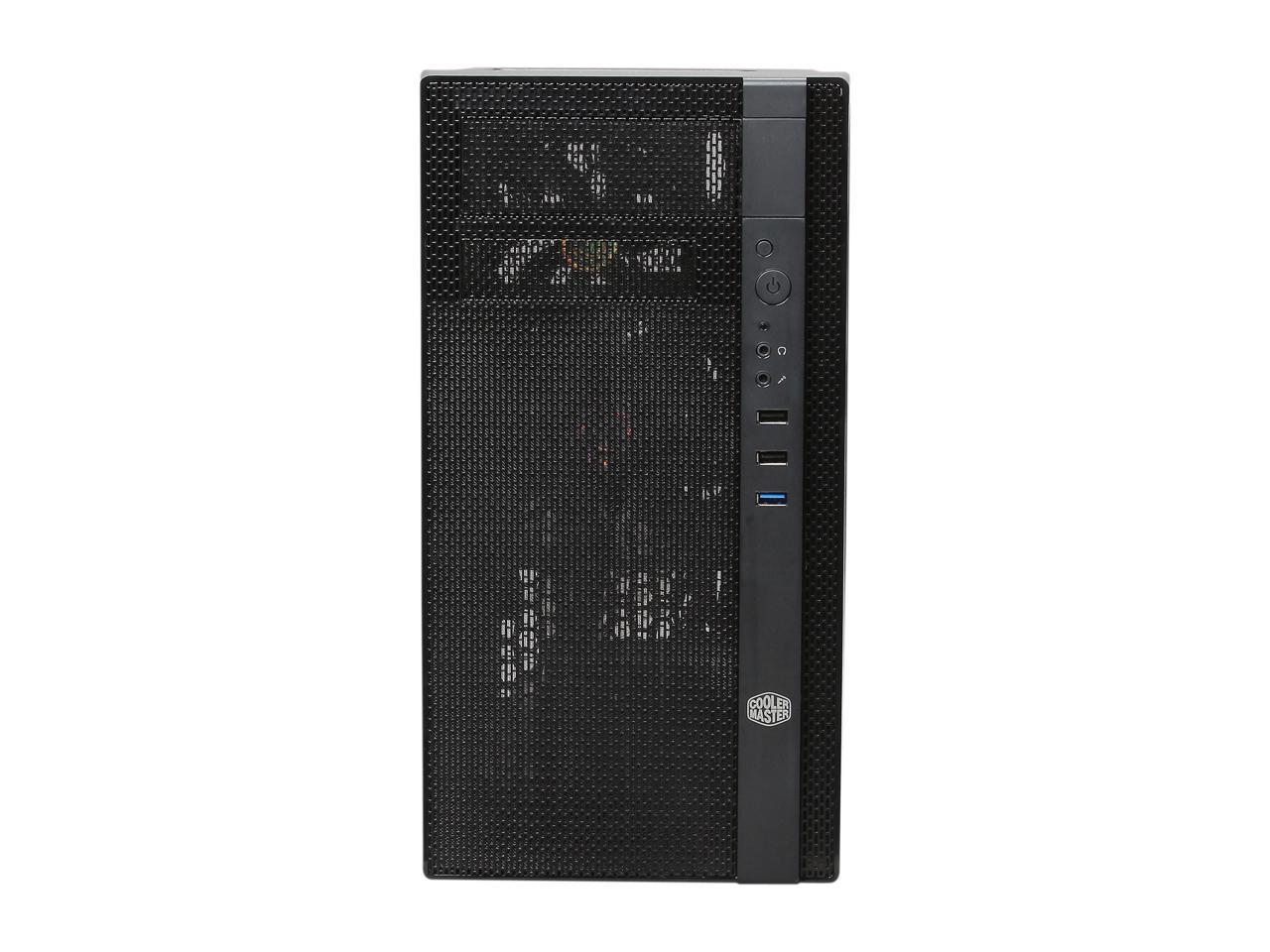 Cooler Master N200 Micro-ATX Mini Tower with Front Mesh Ventilation, Minimal Design, 240mm Close-Loop AIO Support