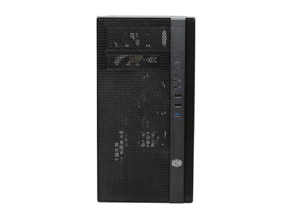 Cooler Master N200 Micro-ATX Mini Tower with Front Mesh Ventilation, Minimal Design, 240mm Close-Loop AIO Support
