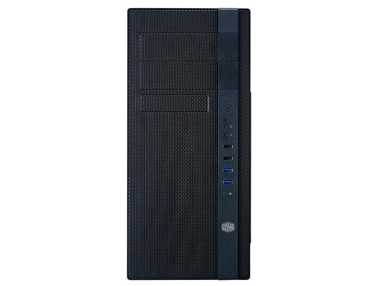 Cooler Master N400 ATX Tower with Front Mesh Ventilation, Minimal Design, 240mm Close-Loop AIO Support