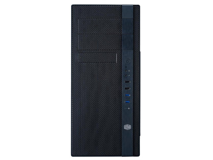 Cooler Master N400 ATX Tower with Front Mesh Ventilation, Minimal Design, 240mm Close-Loop AIO Support