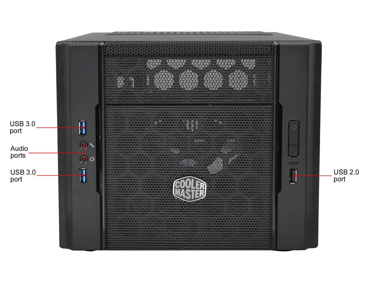 Cooler Master Elite 130 - Mini-ITX Computer Case with Mesh Front Panel and Water Cooling Support
