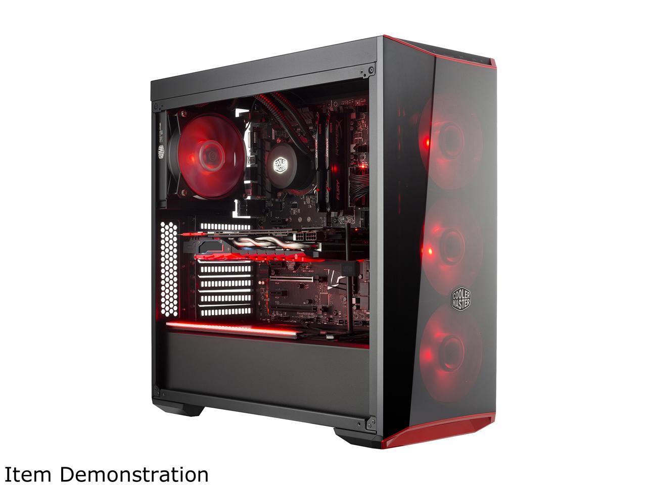 Cooler Master MasterBox Lite 5 ATX Mid-Tower w/ Front DarkMirror Panel, 3 Customize Color Trims, & Transparent Acrylic Side Panel