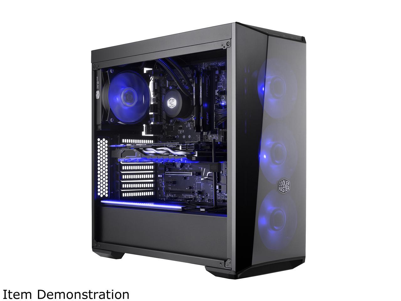 Cooler Master MasterBox Lite 5 ATX Mid-Tower w/ Front DarkMirror Panel, 3 Customize Color Trims, & Transparent Acrylic Side Panel