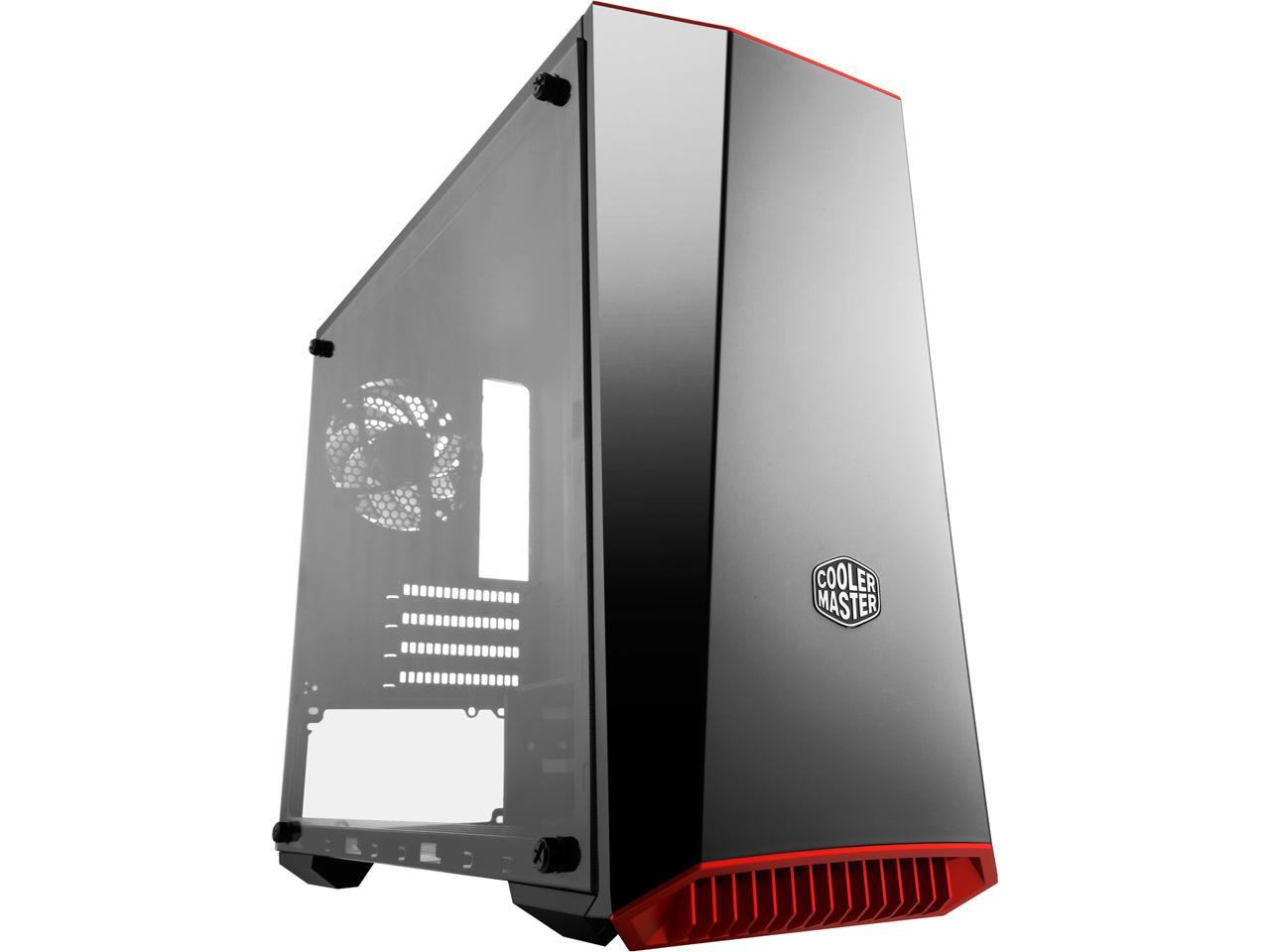 Cooler Master MasterBox Lite 3.1 Micro ATX Tower w/ Front Dark Mirror Panel, 3 Customize Color Trims & Transparent Acrylic Side Panel