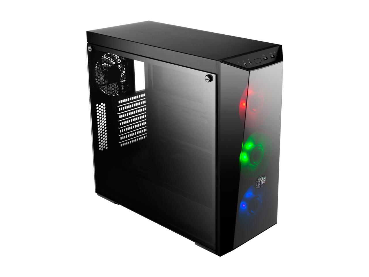Cooler Master MasterBox Lite 5 ARGB MCW-L5S3-KGNN-05 Black Steel, Plastic, Tempered Glass ATX Mid Tower Computer Case