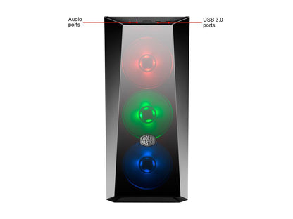 Cooler Master MasterBox Lite 5 ARGB MCW-L5S3-KGNN-05 Black Steel, Plastic, Tempered Glass ATX Mid Tower Computer Case