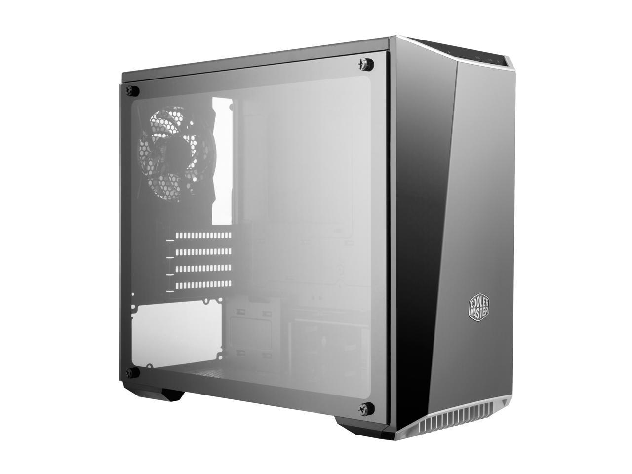 Cooler Master MasterBox Lite 3.1 TG Micro ATX Tower w/ Front Dark Mirror Panel, 3 Customize Color Trims & Tempered Glass Side Panel
