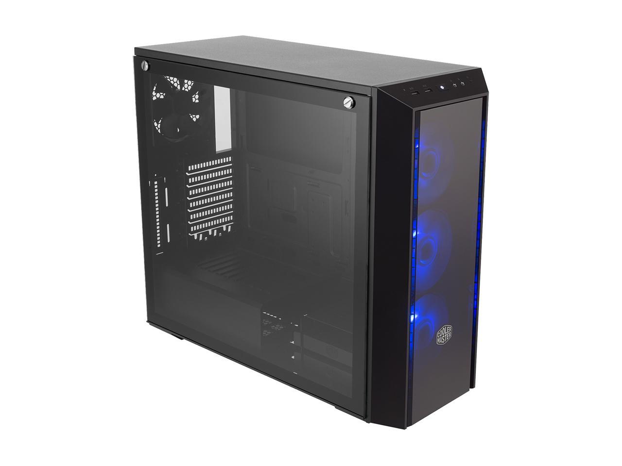 Cooler Master MasterBox Pro 5 RGB ATX Mid-Tower w/ Front DarkMirror Panel, Tempered Glass Side Panel & 3 x 120mm RGB Fans w/1 to 3 Splitter Cable