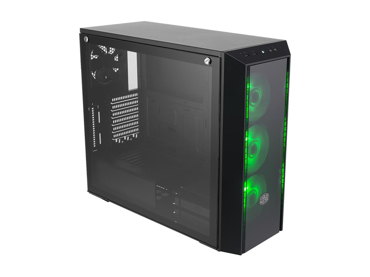 Cooler Master MasterBox Pro 5 RGB ATX Mid-Tower w/ Front DarkMirror Panel, Tempered Glass Side Panel & 3 x 120mm RGB Fans w/1 to 3 Splitter Cable