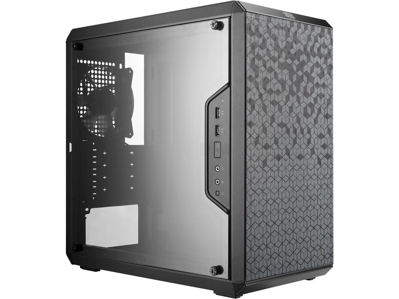 Cooler Master MasterBox Q300L Micro ATX Tower w/ Magnetic Design Dust Filter, Transparent Acrylic Side Panel, Adjustable I/O & Fully Ventilated for Airflow, MCB-Q300L-KANN-S00