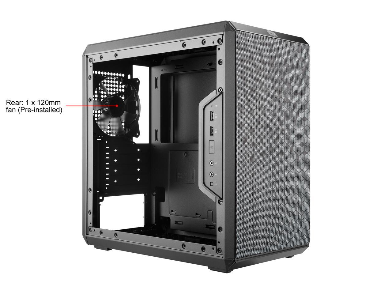 Cooler Master MasterBox Q300L Micro ATX Tower w/ Magnetic Design Dust Filter, Transparent Acrylic Side Panel, Adjustable I/O & Fully Ventilated for Airflow, MCB-Q300L-KANN-S00