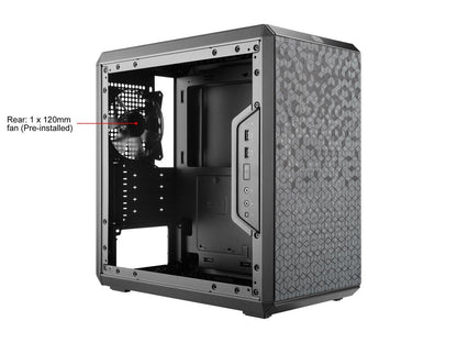 Cooler Master MasterBox Q300L Micro ATX Tower w/ Magnetic Design Dust Filter, Transparent Acrylic Side Panel, Adjustable I/O & Fully Ventilated for Airflow, MCB-Q300L-KANN-S00