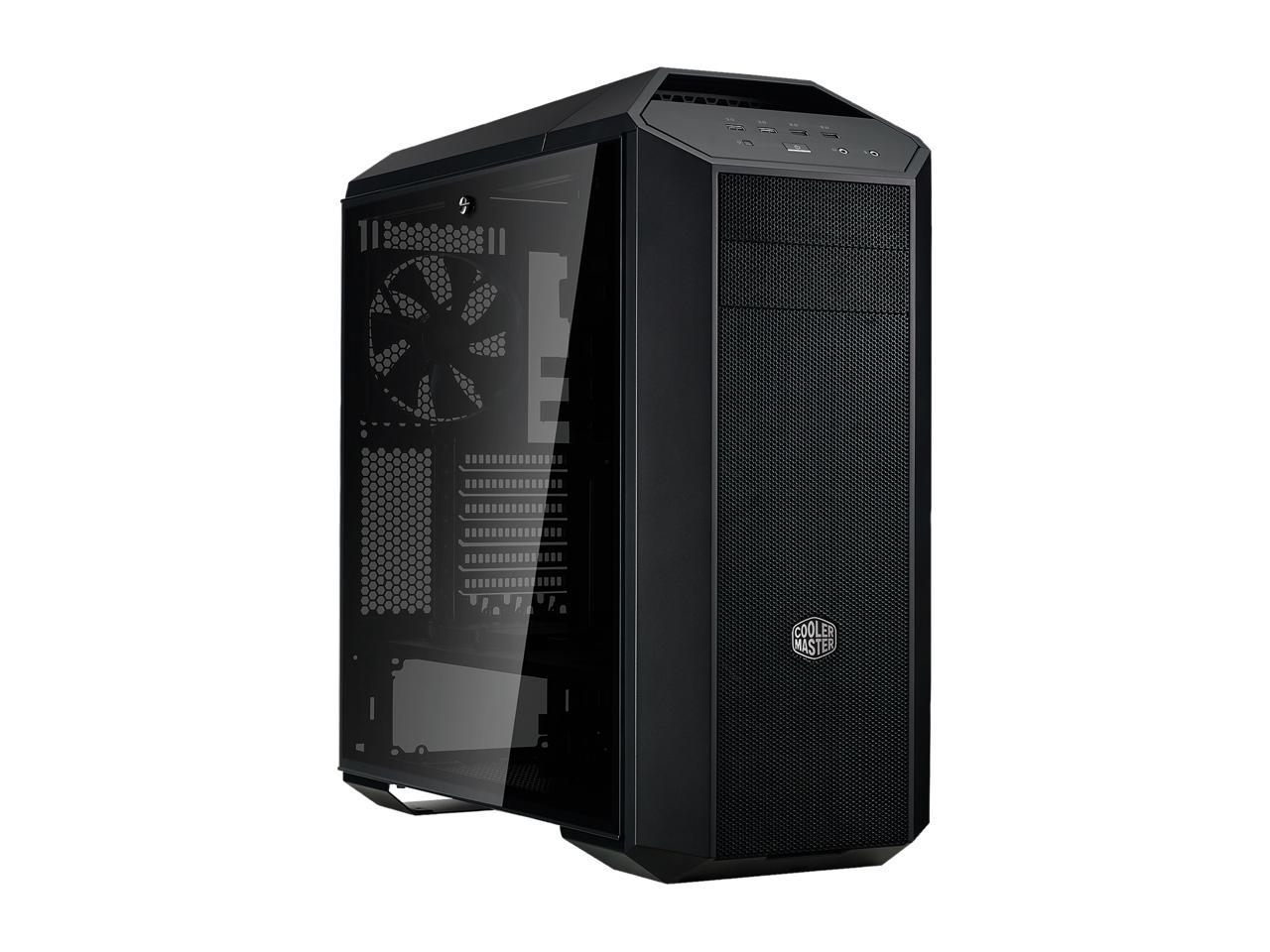 Cooler Master MasterCase MC500P Mid-Tower Case w/ FreeForm Modular, Front Mesh Ventilation, Solid/Mesh Front Option, Tempered Glass Side Panel & Cable Management Cover