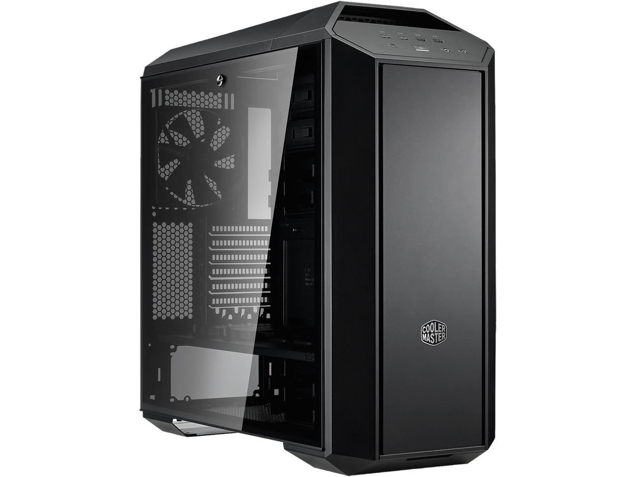 Cooler Master MasterCase MC500P Mid-Tower Case w/ FreeForm Modular, Front Mesh Ventilation, Solid/Mesh Front Option, Tempered Glass Side Panel & Cable Management Cover