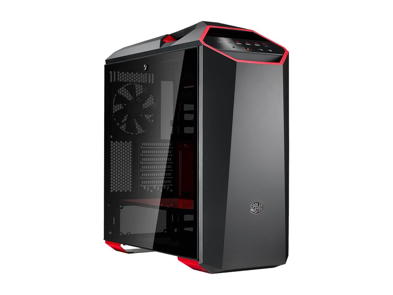 Cooler Master MasterCase MC500Mt ATX-Mid-Tower Case w/ FreeForm Modular, Type-C I/O Panel, 2x Tempered Glass Side Panel, RGB Panel Plate, Carrying Handle & Cable Management Cover