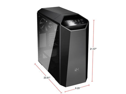 Cooler Master MasterCase MC500M Mid-Tower ATX Case w/ FreeForm Modular, Type-C I/O Panel, Tempered Glass Side Panel, RGB Panel Plate & Cable Management Cover