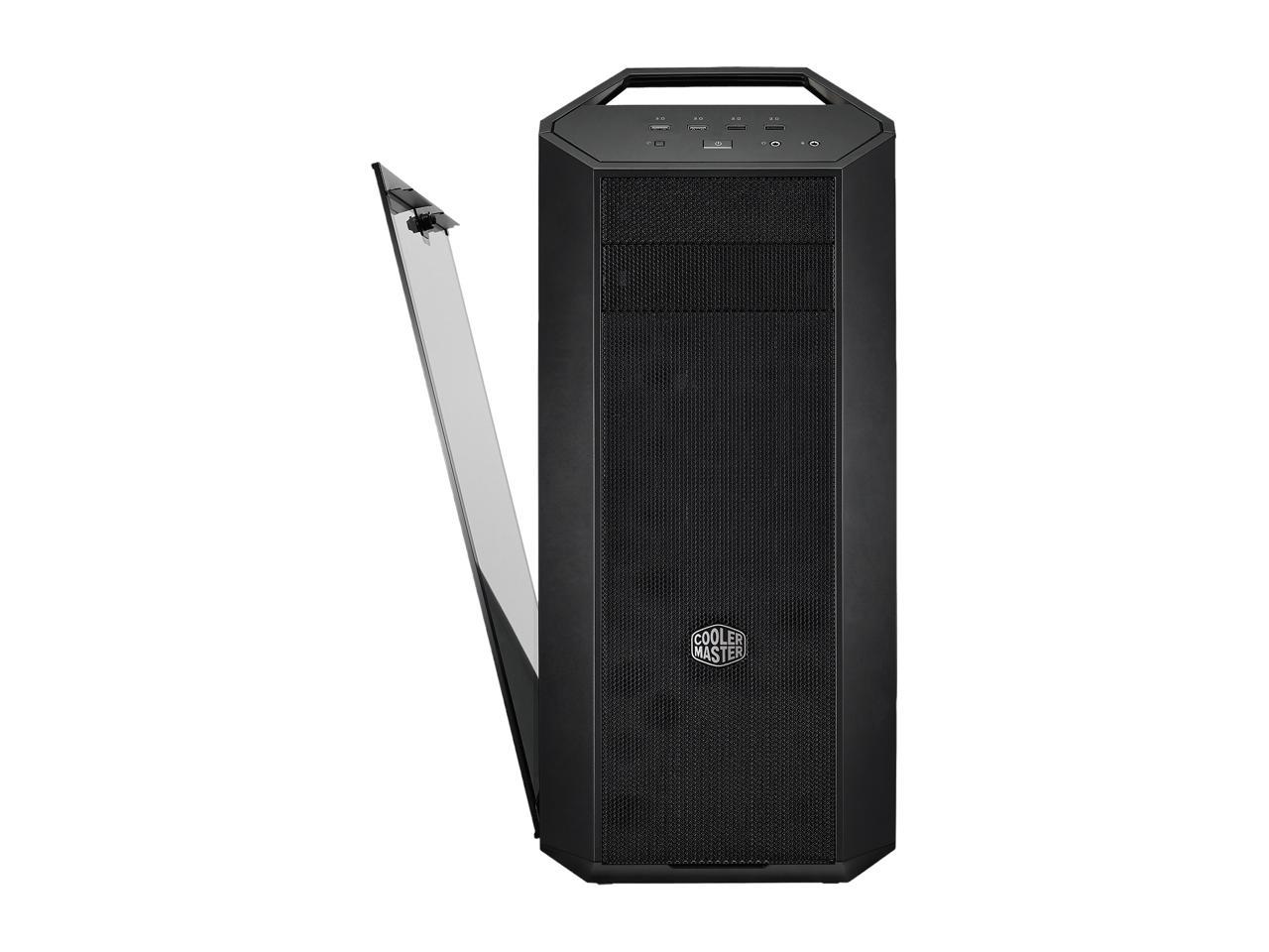 Cooler Master MasterCase MC500 Mid-Tower ATX Case w/ FreeForm Modular, Front Mesh Ventilation, Tempered Glass Side Panel, Carrying Handle & Cable Management Cover
