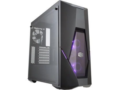 Cooler Master MasterBox K500 ARGB ATX Mid Tower w/ Front Semi-Meshed Ventilation, Tempered Glass Side Panel, ARGB Lighting System & 2 x 120mm ARGB Fans