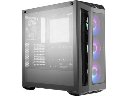 Cooler Master MasterBox MB530P ATX Mid-Tower w/ 3 x Tempered Glass Panel, Front Side Mesh Intakes & 3 x 120mm Addressable RGB Fans w/ARGB Controller