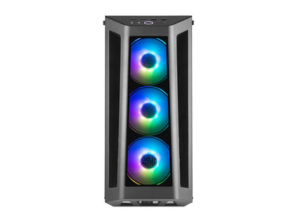 Cooler Master MasterBox MB530P ATX Mid-Tower w/ 3 x Tempered Glass Panel, Front Side Mesh Intakes & 3 x 120mm Addressable RGB Fans w/ARGB Controller