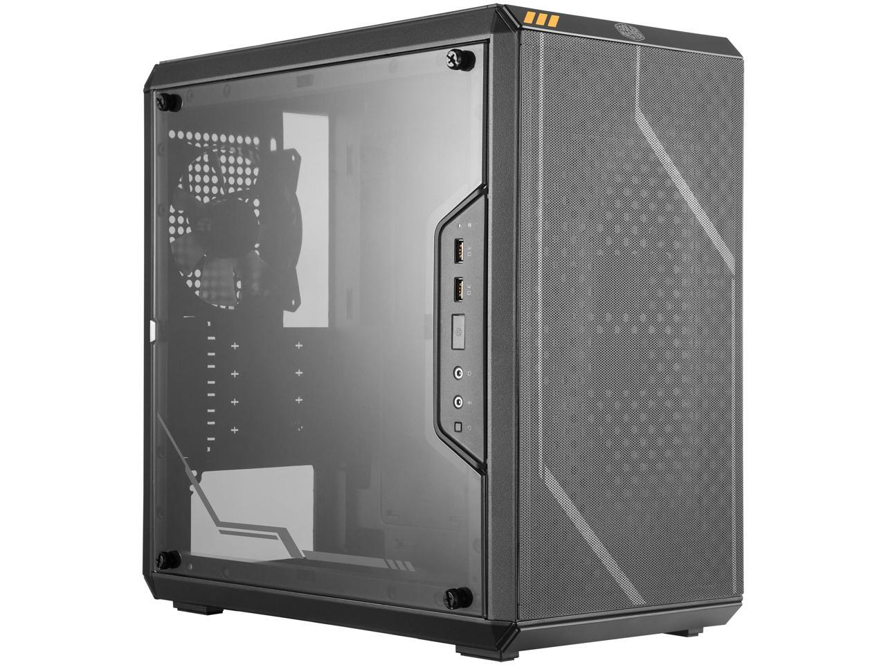 Cooler Master MasterBox Q300L TUF Gaming Alliance Edition Micro ATX Tower w/ TUF Aesthetic Design, Transparent Acrylic Side Panel, Adjustable I/O & Fully Ventilated for Airflow