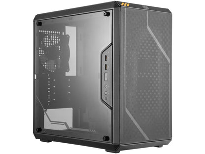Cooler Master MasterBox Q300L TUF Gaming Alliance Edition Micro ATX Tower w/ TUF Aesthetic Design, Transparent Acrylic Side Panel, Adjustable I/O & Fully Ventilated for Airflow