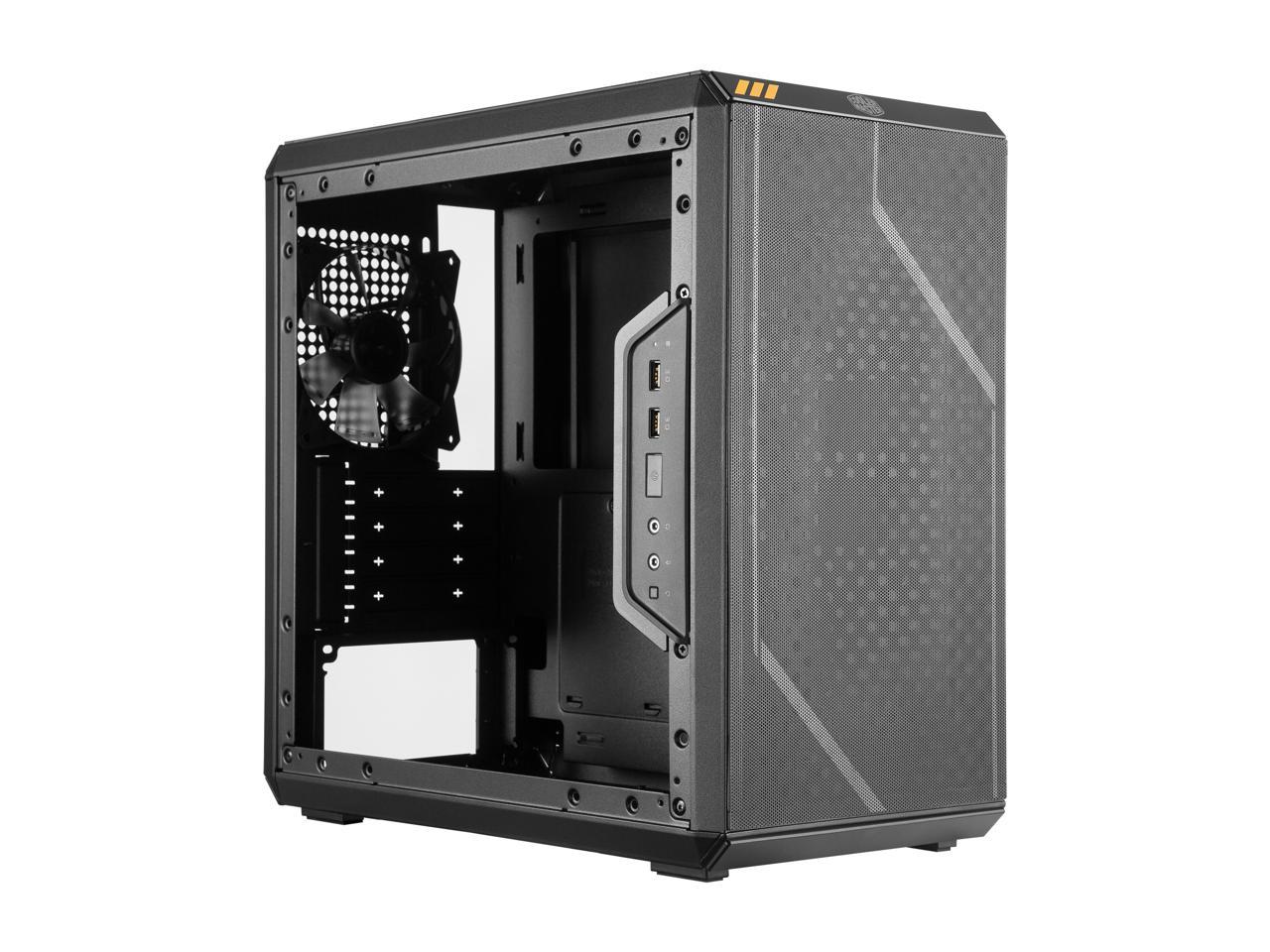 Cooler Master MasterBox Q300L TUF Gaming Alliance Edition Micro ATX Tower w/ TUF Aesthetic Design, Transparent Acrylic Side Panel, Adjustable I/O & Fully Ventilated for Airflow