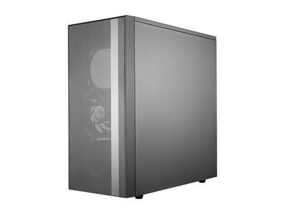 Cooler Master MasterBox NR600 w/ Front Mesh Ventilation, Minimal Design, Tempered Glass Side Panel and Single Headset Jack