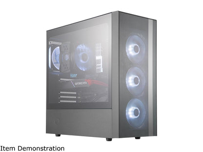 Cooler Master MasterBox NR600 ATX Mid-Tower with Front Mesh Ventilation, Minimal Design, Tempered Glass Side Panel and Single Headset Jack