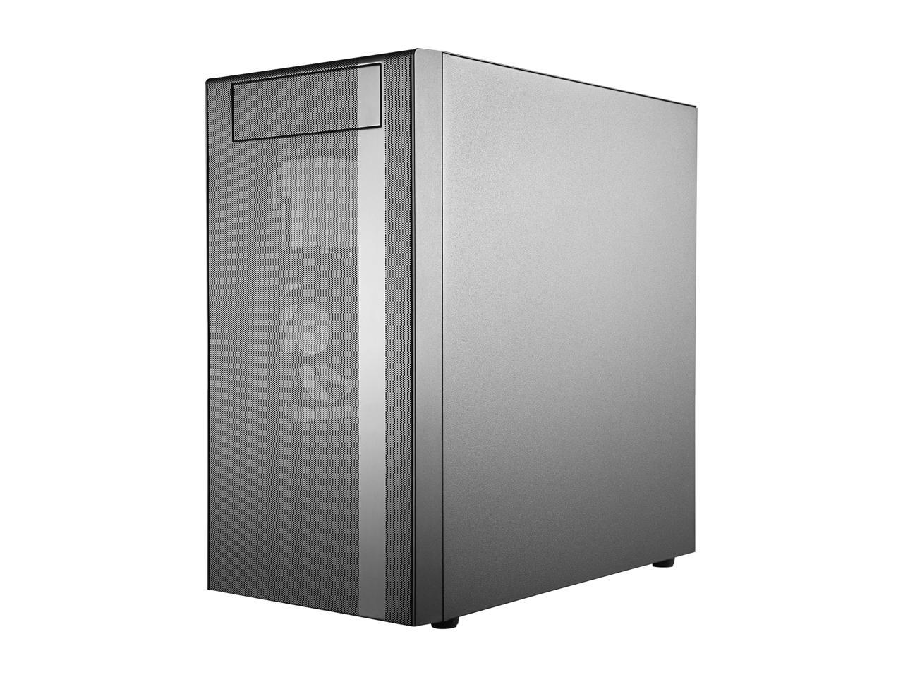 Cooler Master MasterBox NR400 Micro-ATX Tower with Front Mesh Ventilation, Minimal Design, Tempered Glass Side Panel and Single Headset Jack