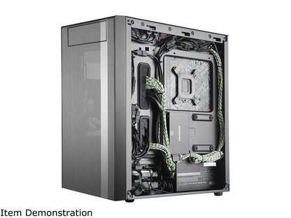 Cooler Master MasterBox NR400 Micro-ATX Tower with Front Mesh Ventilation, Minimal Design, Tempered Glass Side Panel and Single Headset Jack
