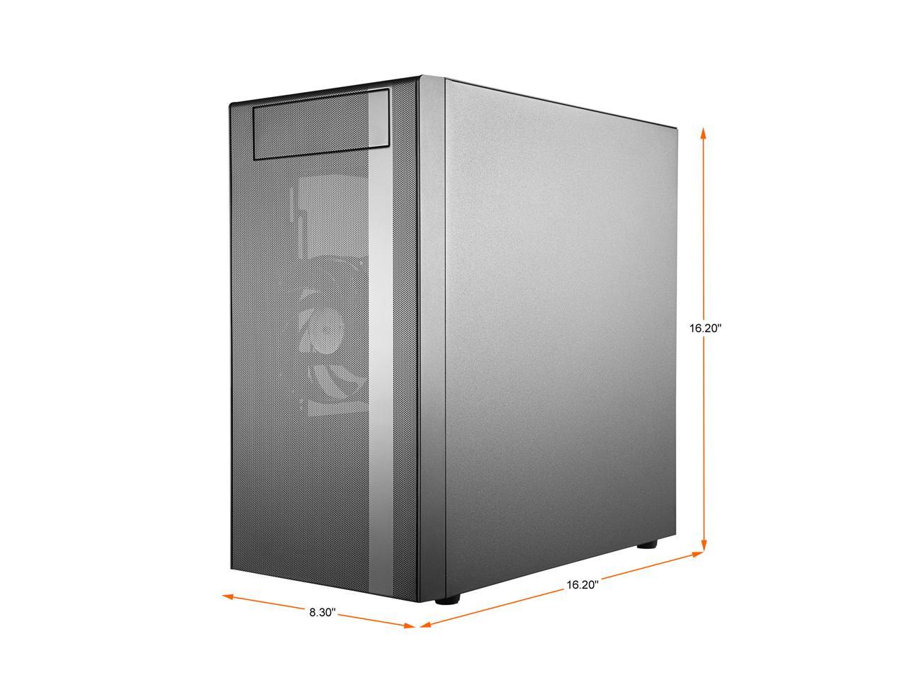 Cooler Master MasterBox NR400 Micro-ATX Tower with Front Mesh Ventilation, Minimal Design, Tempered Glass Side Panel and Single Headset Jack